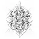 DNA double helix intertwined with a paintbrush tattoo design idea