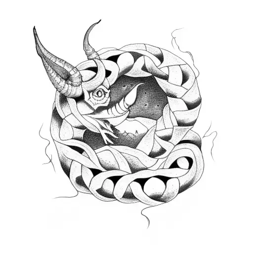 Jörmungandr tattoo design idea