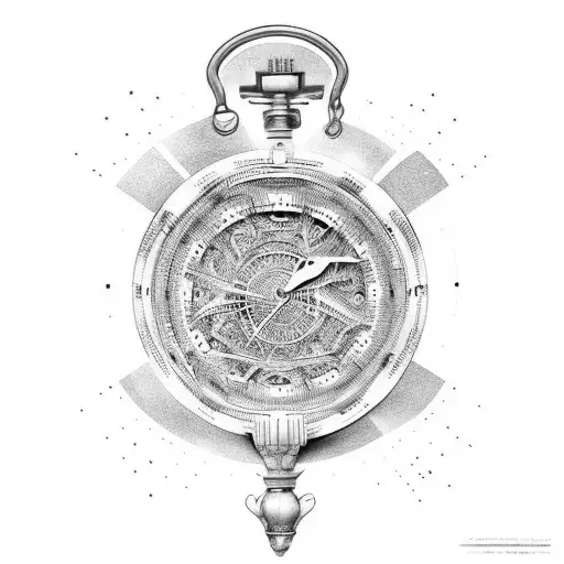 reloj de arena y la vida tattoo design idea