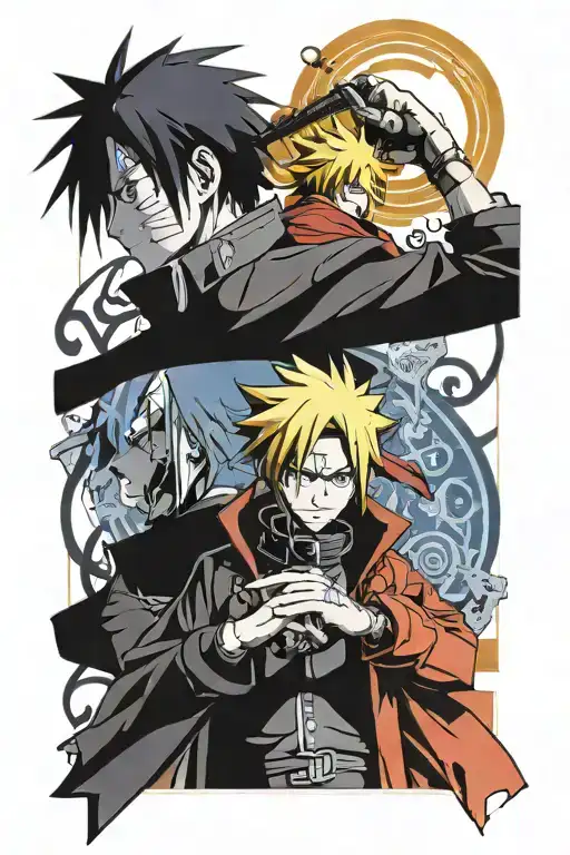 Naruto Tokyo ghoul full metal alchemist cowboy bebop  tattoo design idea