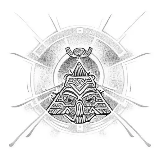 polynesian tattoo focused on family, death, courage, and discipline tattoo design idea