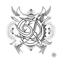 free bird beside Iran  tattoo design idea