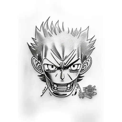 luffy tattoo design idea
