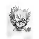 luffy tattoo design idea