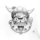 luffy tattoo design idea