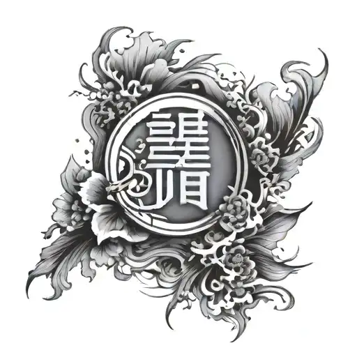 Japanese words saying one more time tattoo design idea