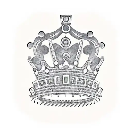 crown, "FBGM" above tattoo design idea