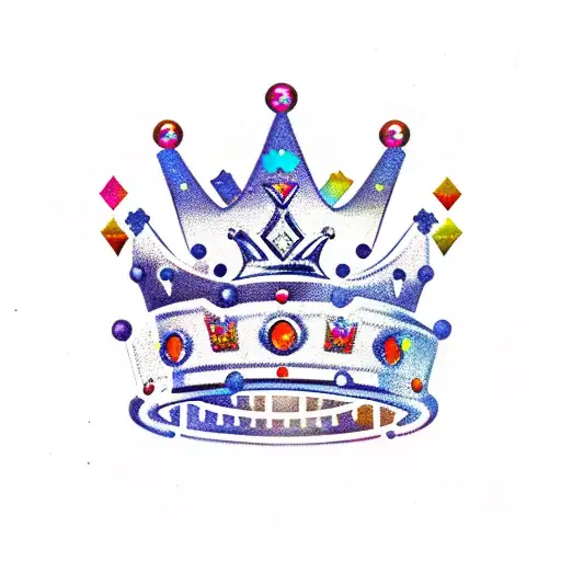 crown "FBGM" above tattoo design idea