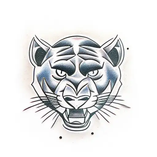 Panther tattoo design idea