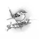 mockingbird tattoo design idea