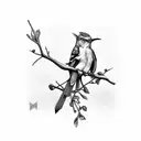 mockingbird tattoo design idea