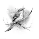 mockingbird tattoo design idea