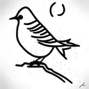 mockingbird tattoo design idea