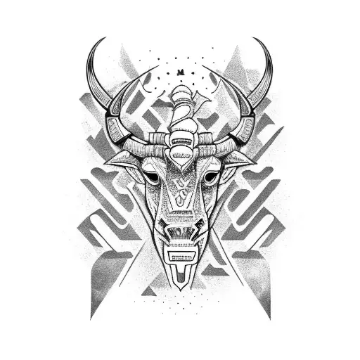 cultura andina, naturaleza, liderazgo, perseverancia, aventura, tauro tattoo design idea