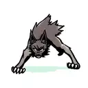 angry black Wolf tattoo design idea