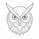 tatum owl   tattoo design idea
