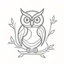 tatum owl   tattoo design idea