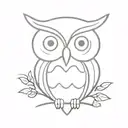 tatum owl   tattoo design idea