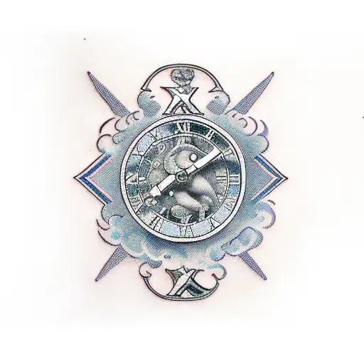 Roman numerals (2019 and 1985) tattoo design idea
