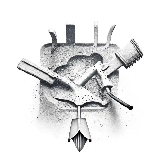 Shovel  tattoo design idea