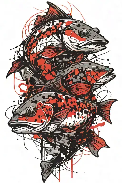 catfish tattoo design idea