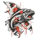 catfish tattoo design idea