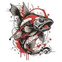 catfish tattoo design idea