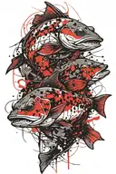 catfish tattoo design idea