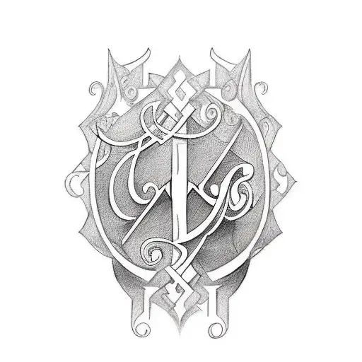 Tattoo of word "Charisma". Elegant script. Maybe have some of letters made up of words "Mariam" and "Chris" tattoo design idea