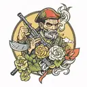 commando tattoo design idea
