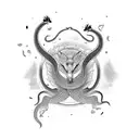 mongoose killing cobra tattoo design idea