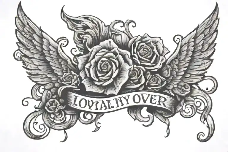 loyalty over power   tattoo design idea