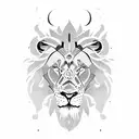 lion Israel tattoo design idea