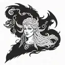 Hel Norse Pagan Goddess tattoo design idea