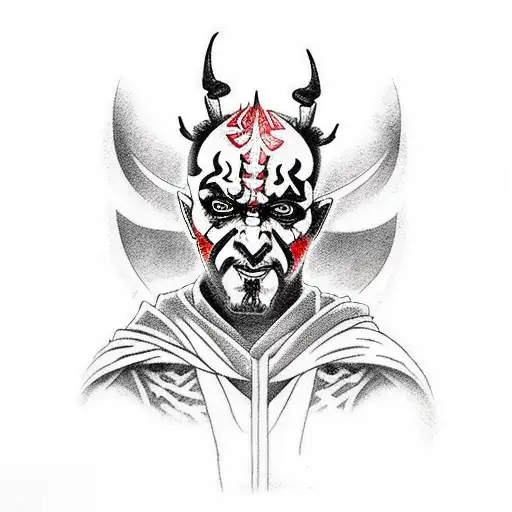 Darth maul  tattoo design idea