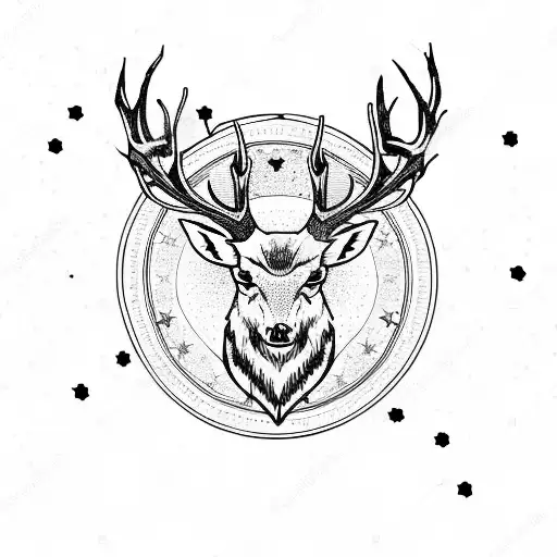 Deer Tattoo Stock Illustrations – 7,357 Deer Tattoo Stock Illustrations,  Vectors & Clipart - Dreamstime