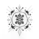 perfectly imperfect world  tattoo design idea