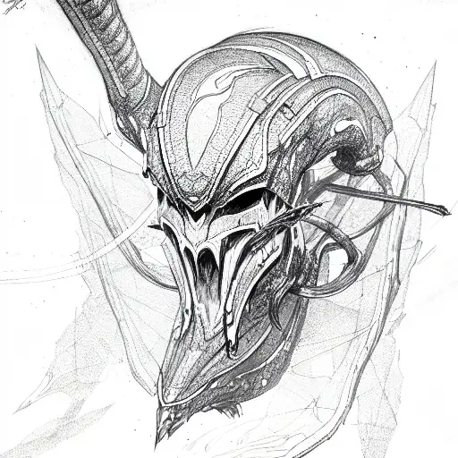 hydra, 3 head tattoo design idea