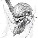 hydra, 3 head tattoo design idea