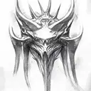 hydra, 3 head tattoo design idea