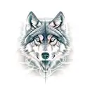 sigma wolf tattoo design idea