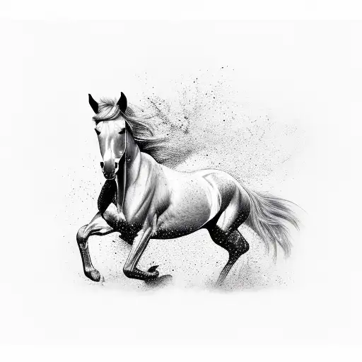 horse, war, God tattoo design idea