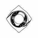 signo geminis astral tattoo design idea