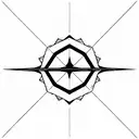 signo geminis astral tattoo design idea