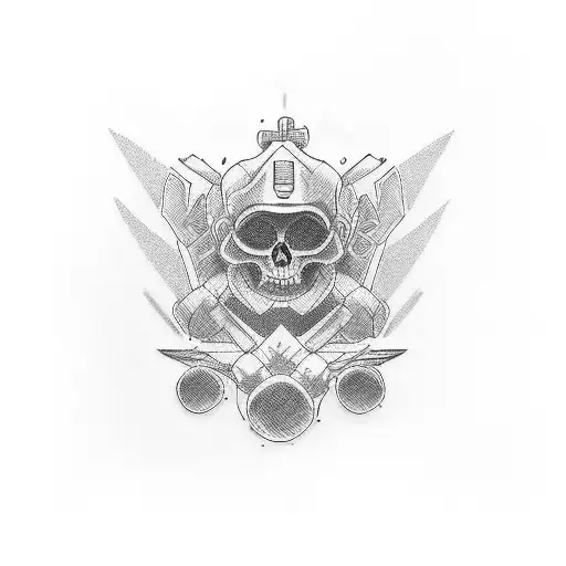 dad playing with two sons tattoo design idea