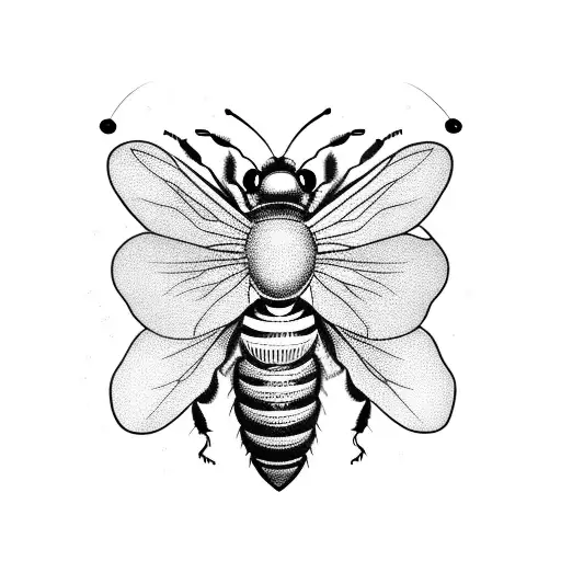 Honey Bee tattoo design idea