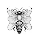 Honey Bee tattoo design idea