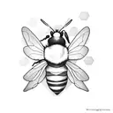 Honey Bee tattoo design idea