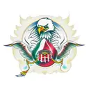 eagle and snake Mexican flag  tattoo design idea