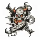 Hell is Forever written in script tattoo design idea